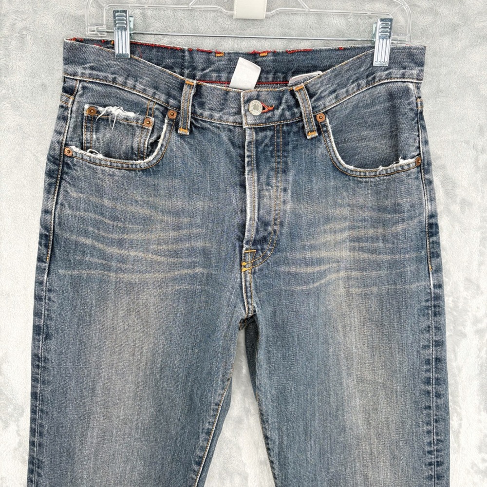 Lucky Brand Mens 31 (Fits 30x29.5) Dungarees Montesano Made USA Y2K Grunge Denim